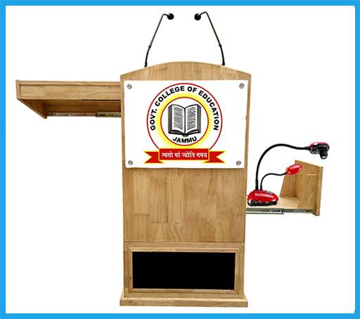 wooden digital podium